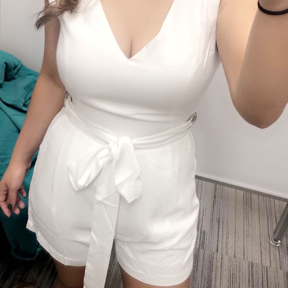 Naked Zebra white romper